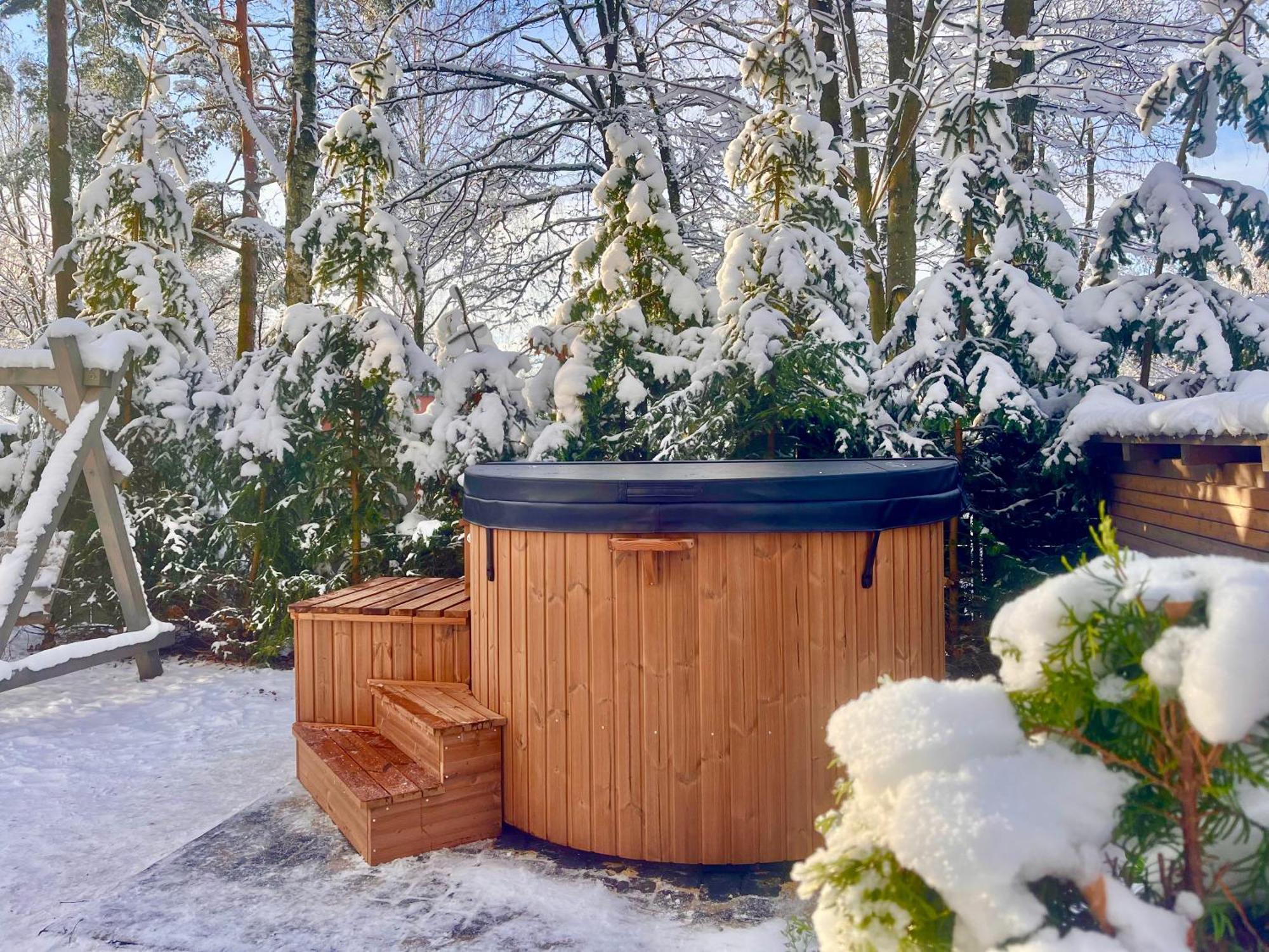 Mazursko - Komfortowe Domy 8 Osobowe Nad Jeziorem, Balia Lub Sauna Kretowiny Buitenkant foto